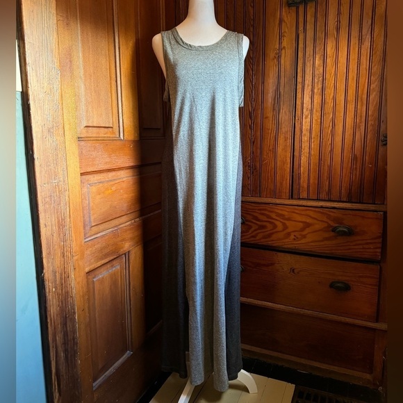 Current/Elliott The Perfect Muscle Tee Maxi Dress Size 3 Heather Gray Panel - Picture 2 of 8